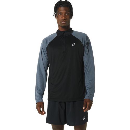 Polera-ASICS-Icon-1-2-Zip-LS-Top---Masculino---Negro