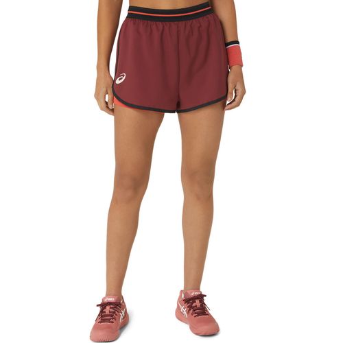 Ropa-ASICS-Women-Match-Short---Femenino---Rojo