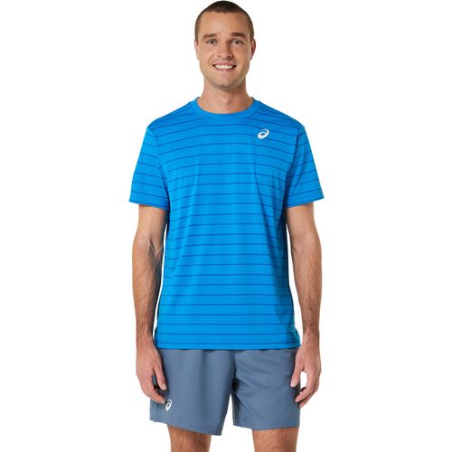 Ropa-ASICS-Men-Court-Stripe-SS-Top---Masculino---Celeste