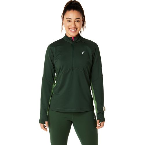 Ropa-ASICS-Winter-Run-1-2-Zip-Mid-Layer---Femenino---Verde