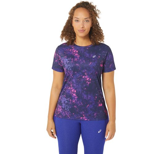 Ropa-ASICS-All-Over-Print-SS-Top---Femenino---Azul