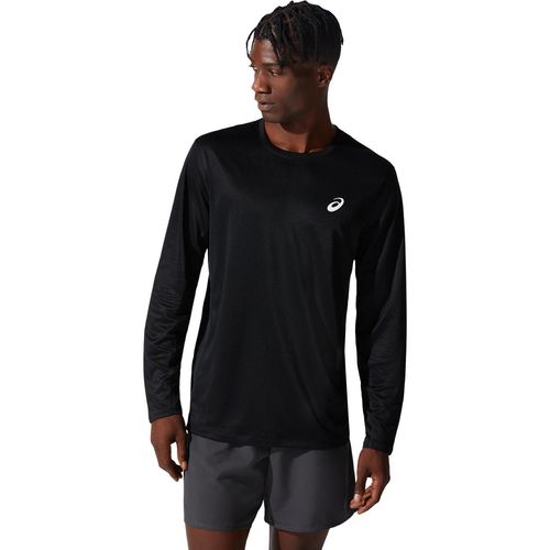 Ropa-ASICS-Silver-LS-Top---Masculino---Negro