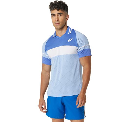 Polera-ASICS-Match-Actibreeze-Polo-Shirt---Masculino---Celeste