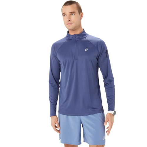 Polera-ASICS-Icon-LS-1-2-Zip---Masculino---Azul