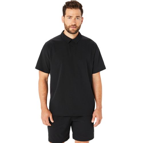 Polera-ASICS-Actibreeze-Panel-Jacquard-Polo-Shirts---Masculino---Negro