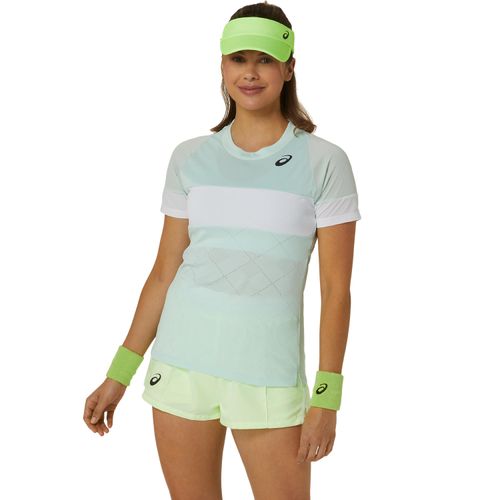 Polera-ASICS-Game-SS-Top---Femenino---Celeste