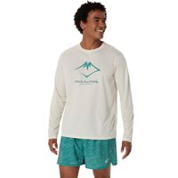Polera ASICS Fujitrail Logo LS Top Manga Larga - Masculino - Blanco