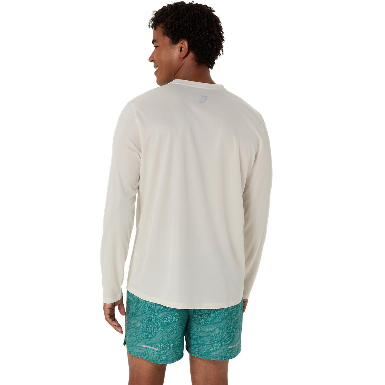 Imagen 2 del producto Polera ASICS Fujitrail Logo LS Top Manga Larga - Masculino - Blanco