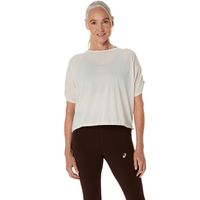 Polera ASICS Nagino Run Adjustable SS Top Manga Corta - Femenino - Blanco