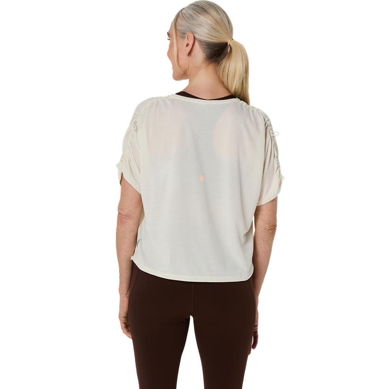 Imagen 2 del producto Polera ASICS Nagino Run Adjustable  SS Top Manga Corta - Femenino - Blanco