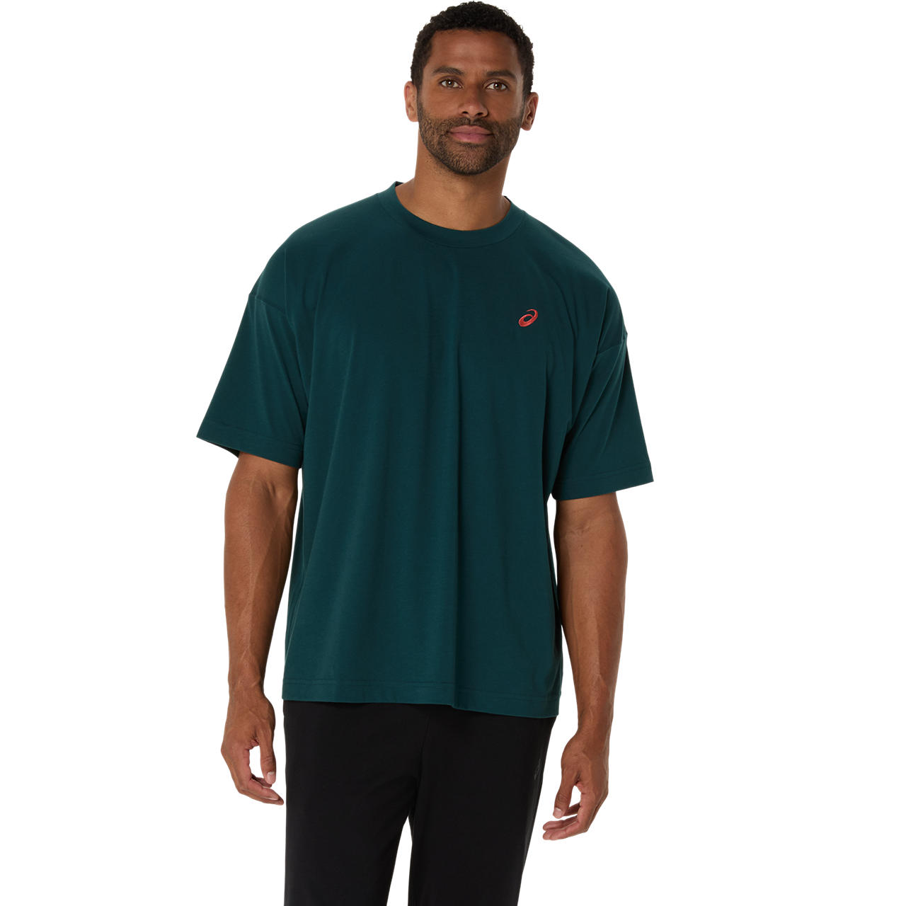 Imagen 1 del producto Polera ASICS Asics Spiral Relaxed Fit Embroidery Tee Manga Corta - Masculino - Verde