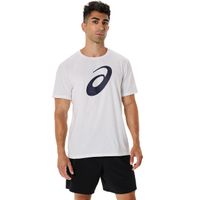 Polera ASICS Spiral Logo Graphic Cotton Blend Tee Manga Corta - Masculino - Blanco