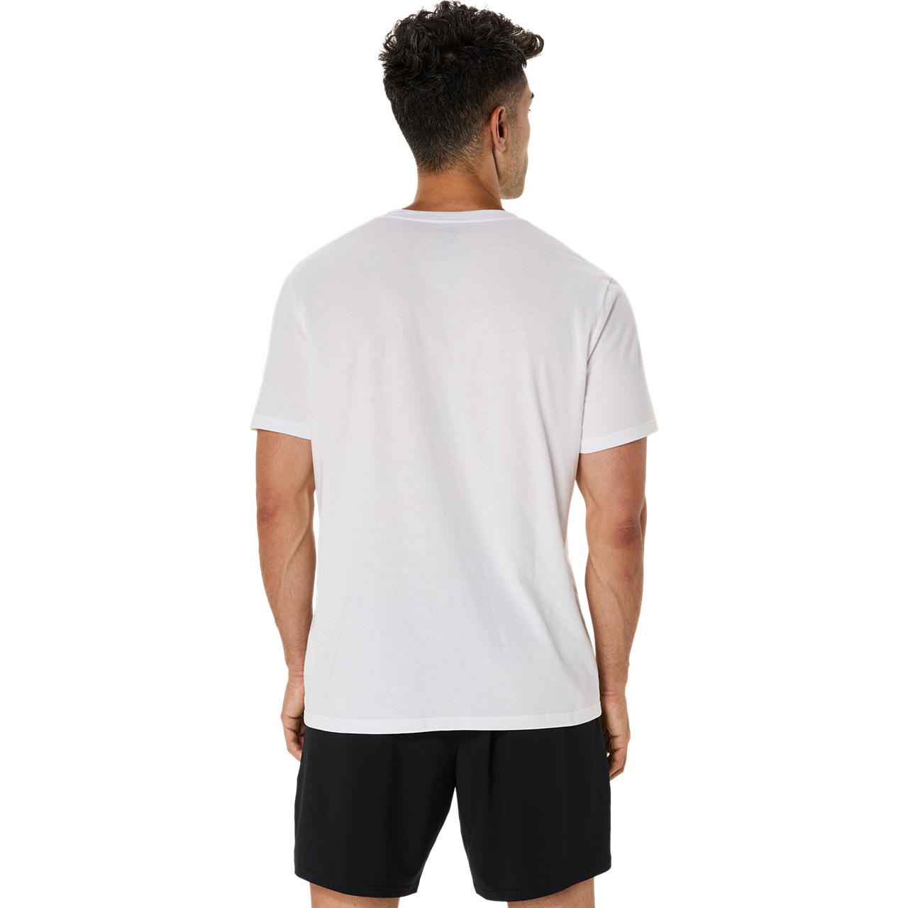 Imagen 2 del producto Polera ASICS Spiral Logo Graphic Cotton Blend Tee Manga Corta - Masculino - Blanco