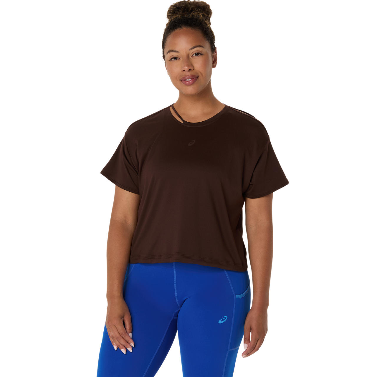 Imagen 1 del producto Polera ASICS Nagino Flex Short Sleeve Top Manga Corta - Femenino - Cafe