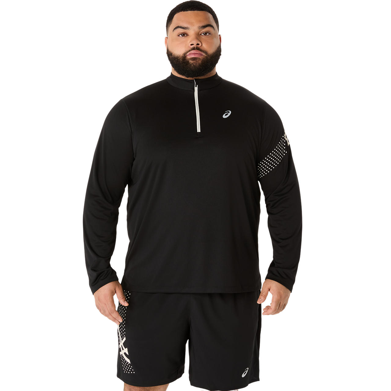 Imagen 1 del producto Polera ASICS Asics Icon LS 1/2 Zip Manga Larga - Masculino - Negro