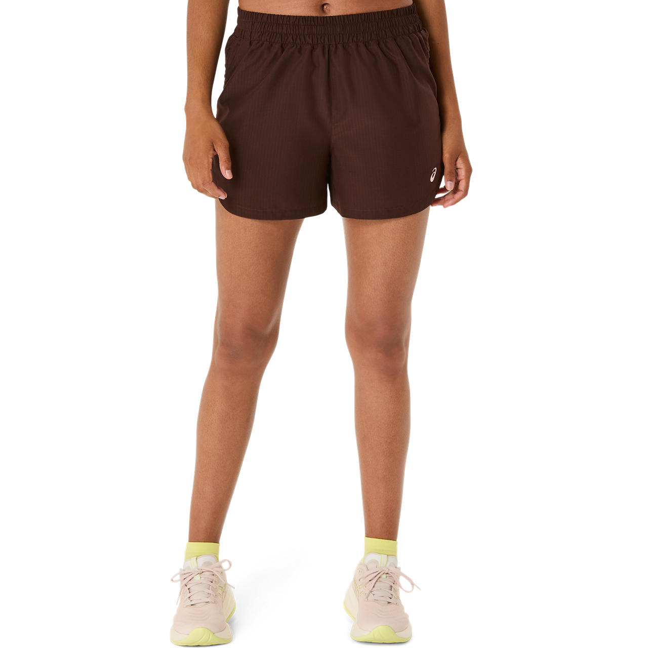 Imagen 1 del producto Short ASICS Nagino Run Adjustable 4in Short - Femenino - Cafe