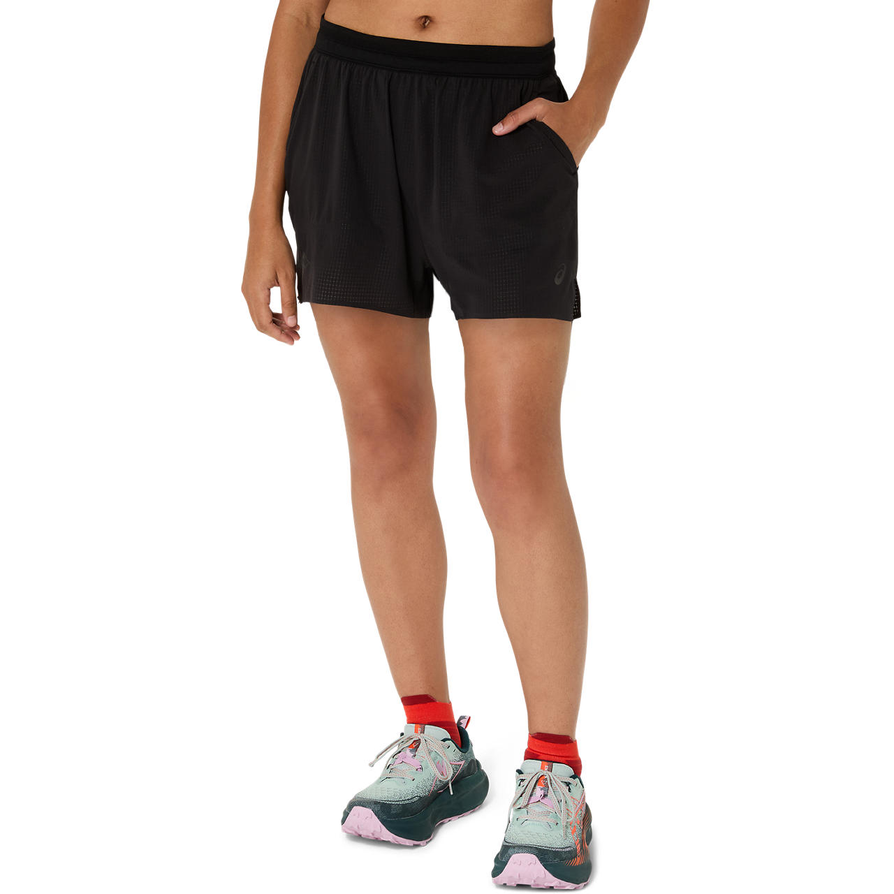 Short ASICS Fujitrail Elite Short - Femenino - Negro