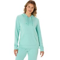 Polerón ASICS French Terry Pullover Hoodie - Femenino - Celeste