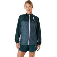 Chaqueta ASICS Fujitrail Packable Windbreaker - Femenino - Verde
