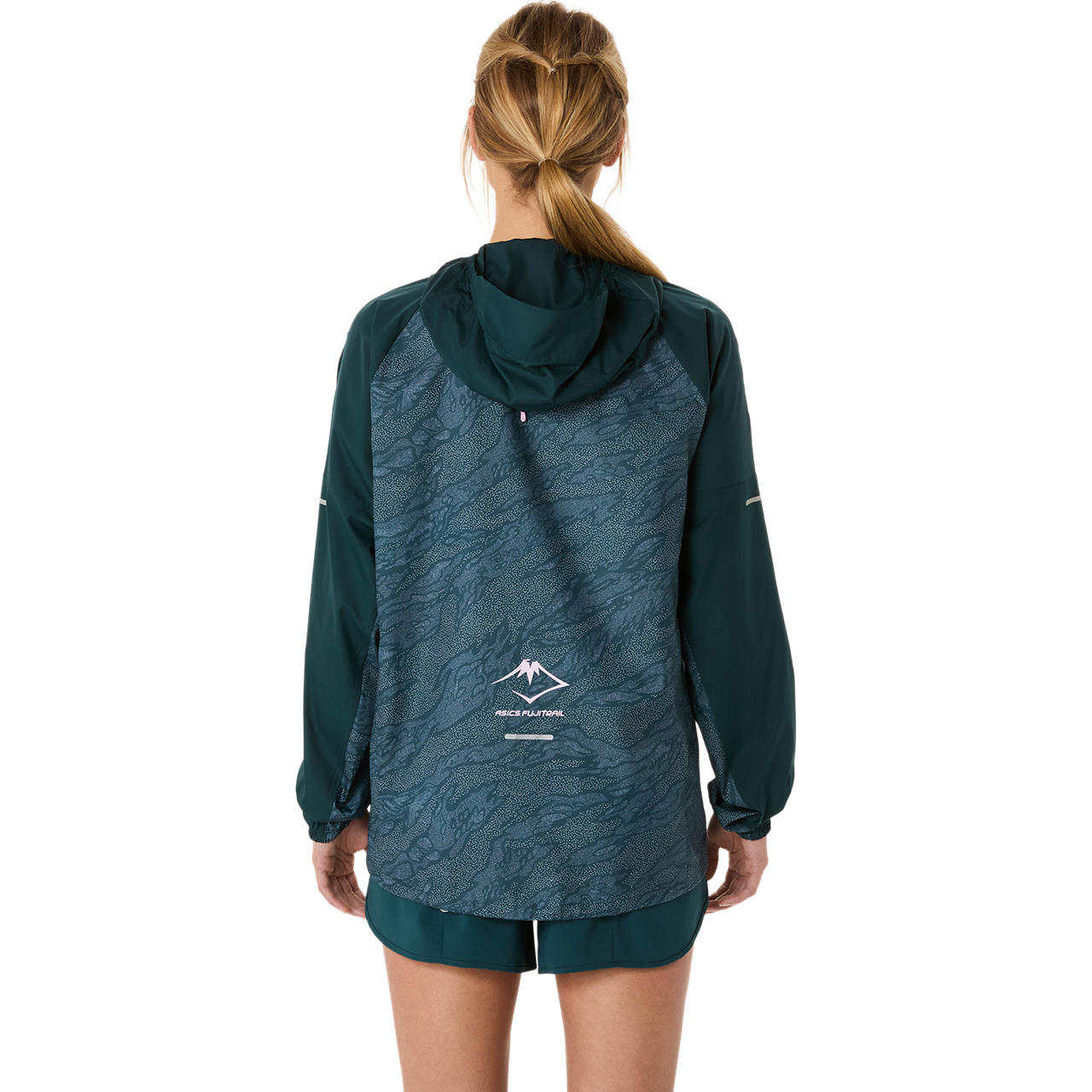 Imagen 2 del producto Chaqueta ASICS Fujitrail Packable Windbreaker - Femenino - Verde