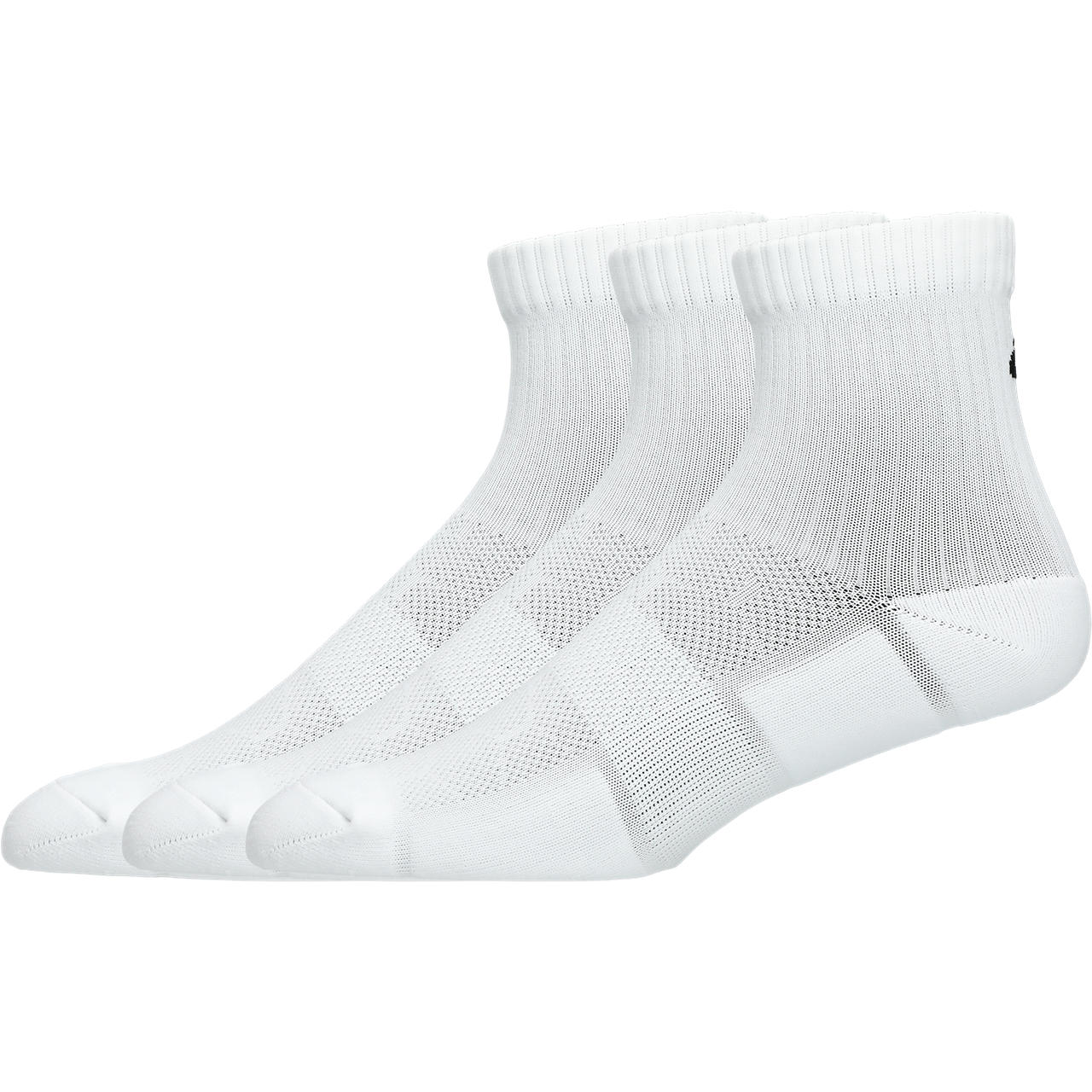 Imagen 2 del producto Calcetines ASICS Practice Quarter 3P - Unisex - Blanco
