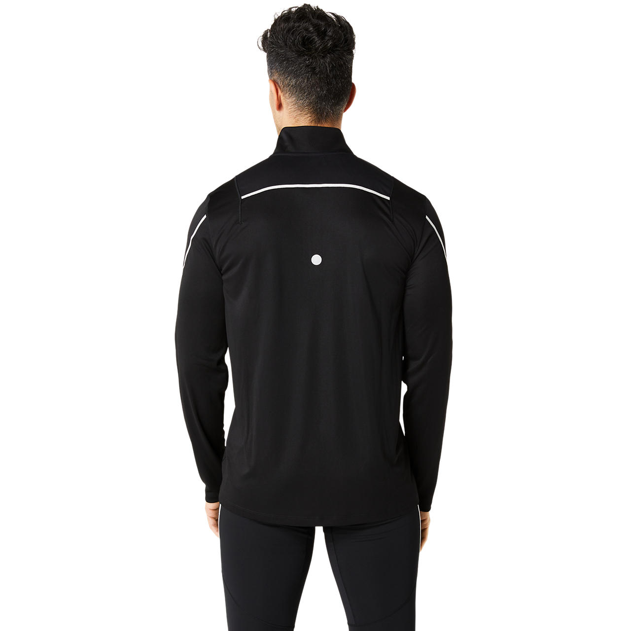 Imagen 2 del producto Polera ASICS Road Lite-Show 1/2 Zip Top Manga Larga - Masculino - Negro
