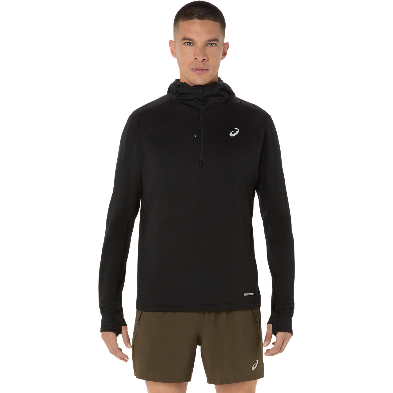 Imagen 1 del producto Polera ASICS Road Winter LS Hoodie Manga Larga - Masculino - Negro