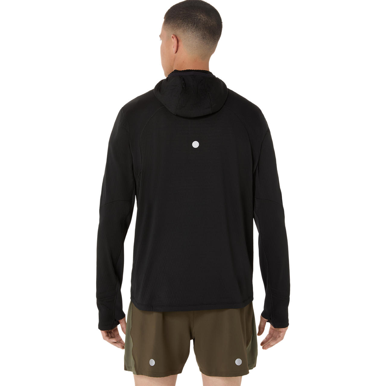 Imagen 2 del producto Polera ASICS Road Winter LS Hoodie Manga Larga - Masculino - Negro