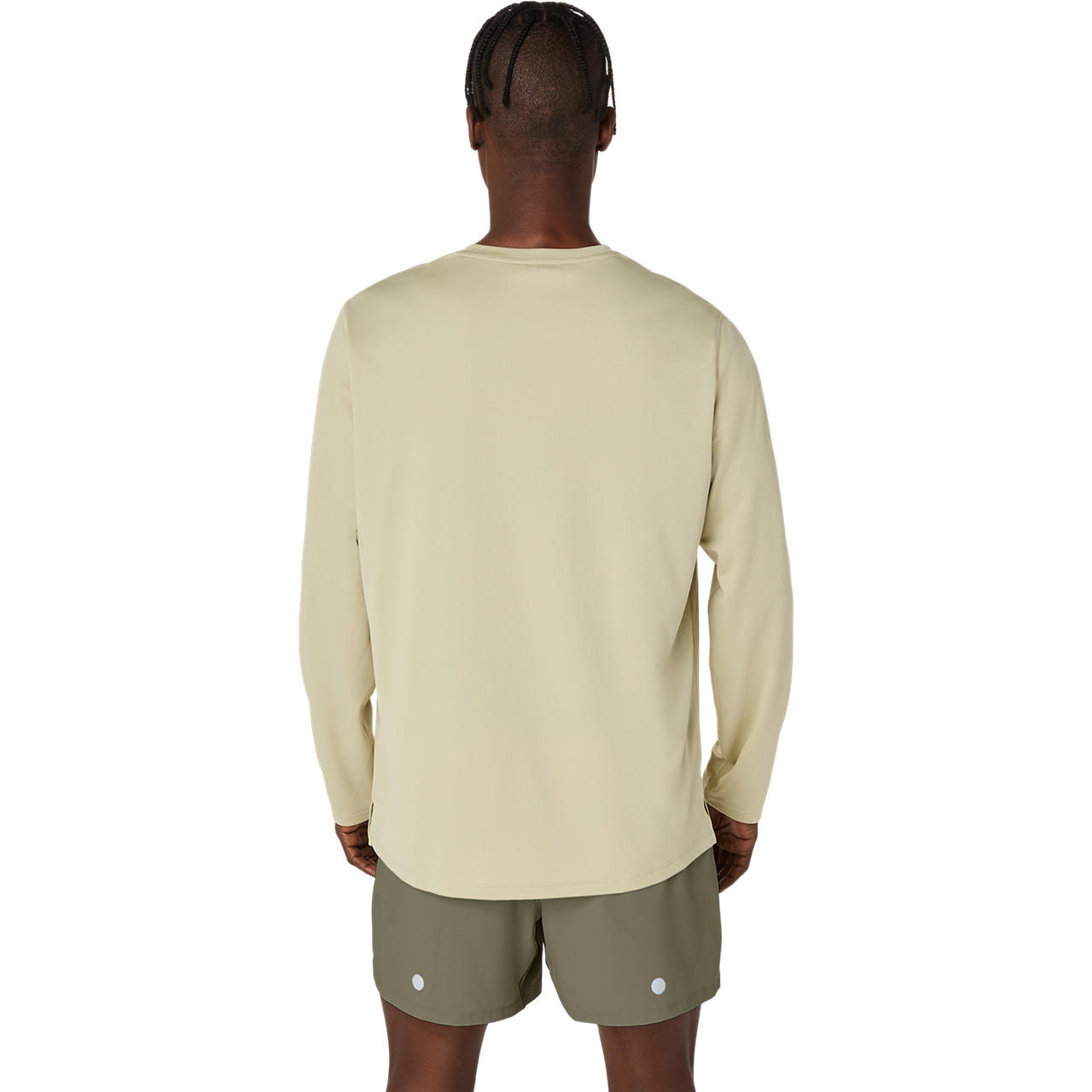 Imagen 2 del producto Polera ASICS Fujitrail Logo LS Top Manga Larga - Masculino - Beige
