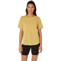 Polera ASICS Road SS Top Manga Corta - Femenino - Amarillo