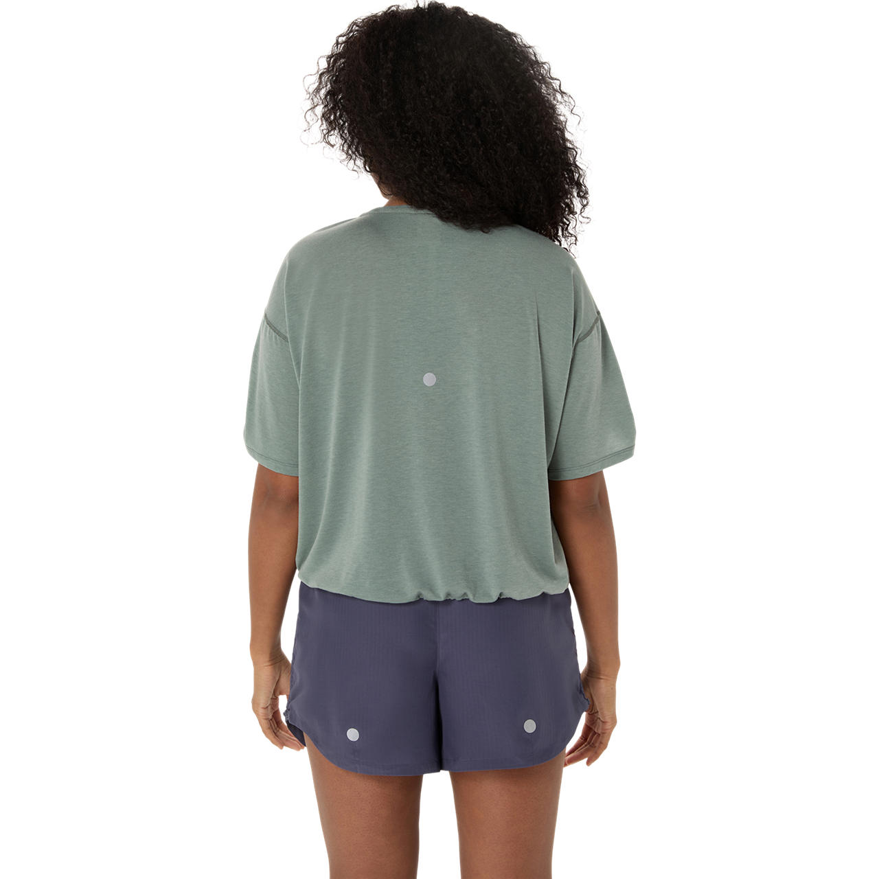 Imagen 2 del producto Polera ASICS Nagino Run Adjustable SS Top Manga Corta - Femenino - Verde