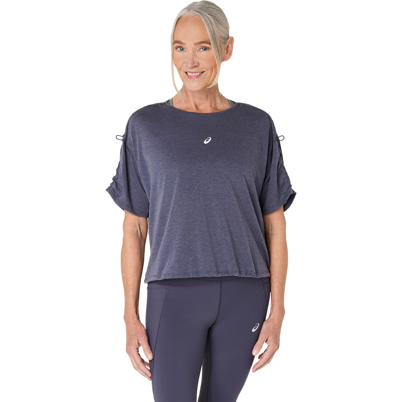 Imagen 1 del producto Polera ASICS Nagino Run Adjustable SS Top Manga Corta - Femenino - Azul