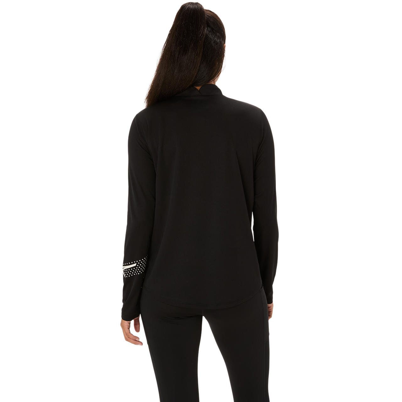 Imagen 2 del producto Polera ASICS Asics Icon 1/2 Zip LS Top Manga Larga - Femenino - Negro