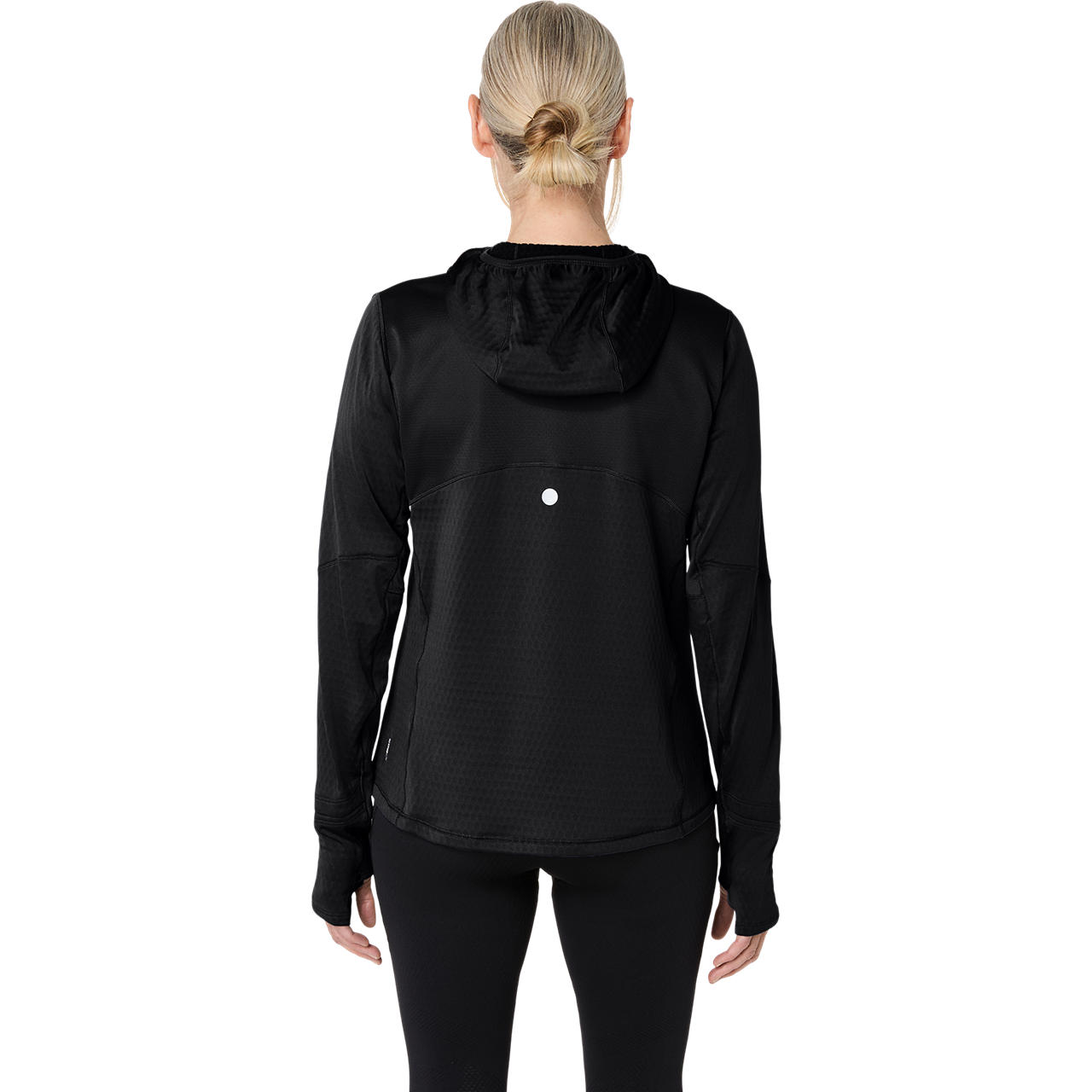 Imagen 2 del producto Polera ASICS Road Winter LS Hoodie Manga Larga - Femenino - Negro