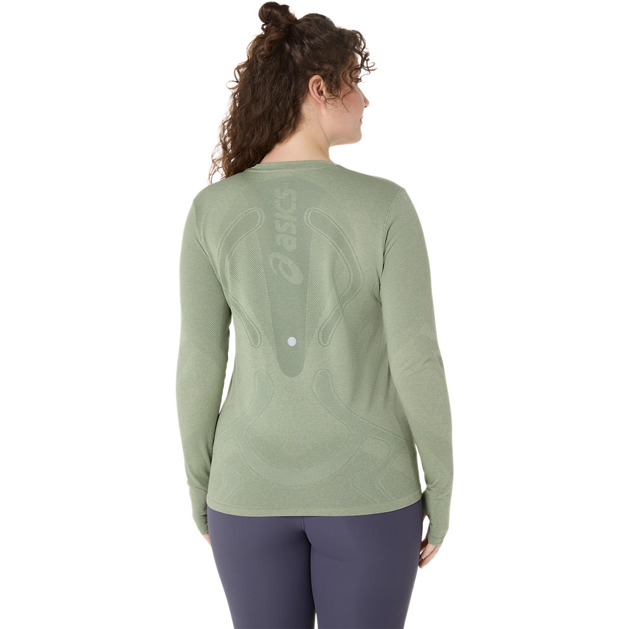 Imagen 2 del producto Polera ASICS Road Seamless LS Top Manga Larga - Femenino - Verde
