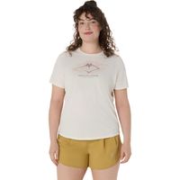 Polera ASICS Fujitrail Logo SS Top Manga Corta - Femenino - Blanco