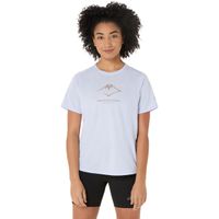 Polera ASICS Fujitrail Logo SS Top Manga Corta - Femenino - Celeste