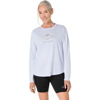 Polera ASICS Fujitrail Logo LS Top Manga Larga - Femenino - Celeste