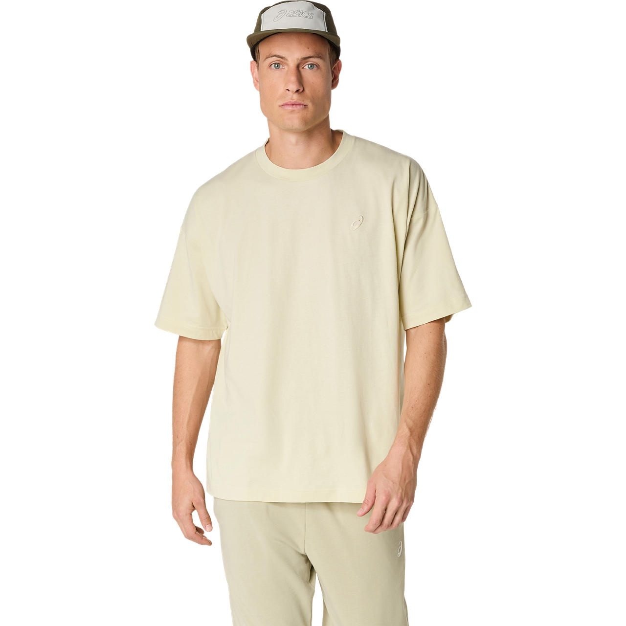 Imagen 1 del producto Polera ASICS Asics Spiral Relaxed Fit Embroidery Tee Manga Corta - Masculino - Beige