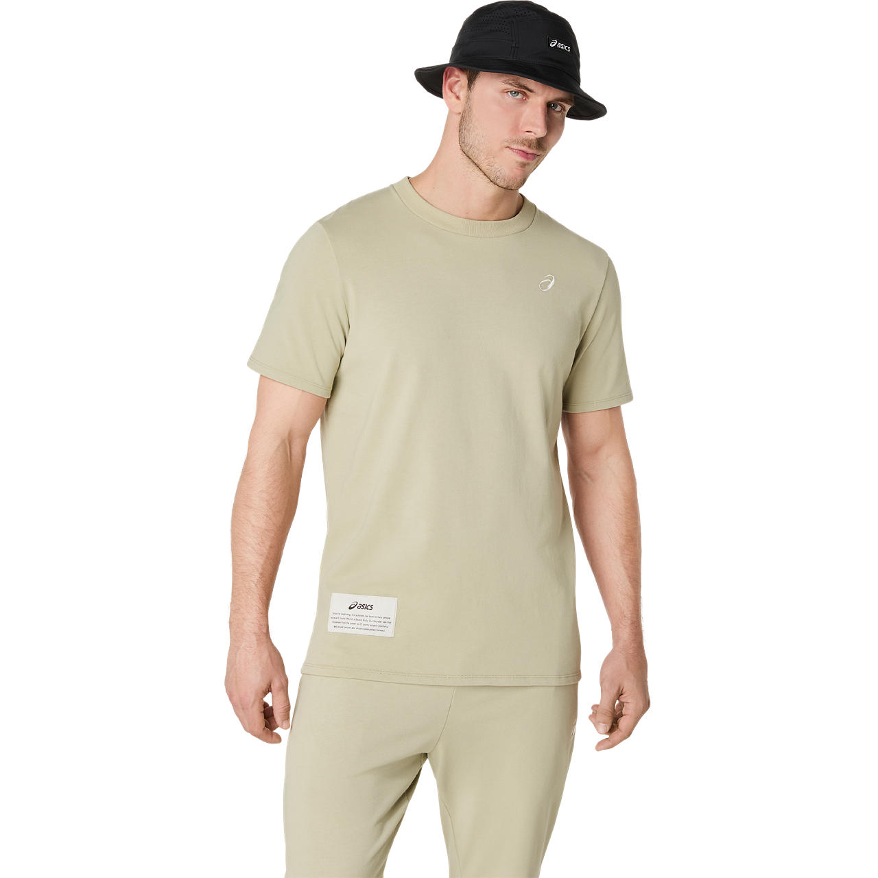 Imagen 1 del producto Polera ASICS Heavy Weight Knit Graphic Tee Manga Corta - Masculino - Beige