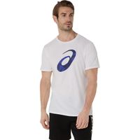 Polera ASICS Spiral Logo Graphic Cotton Blend Tee Manga Corta - Masculino - Blanco