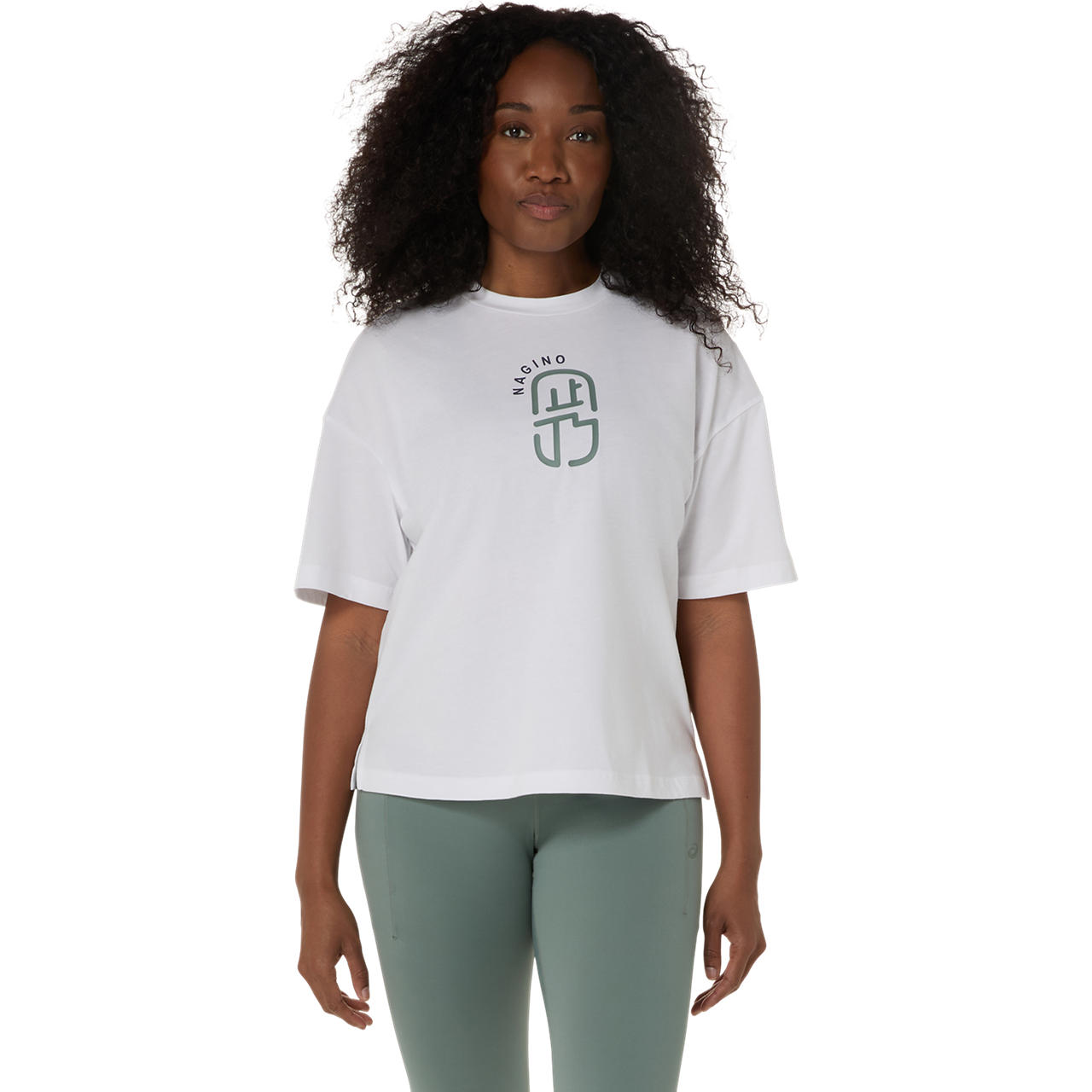 Imagen 1 del producto Polera ASICS Nagino Relaxed Graphic Tee Manga Corta - Femenino - Blanco