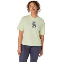 Polera ASICS Nagino Relaxed Graphic Tee Manga Corta - Femenino - Verde