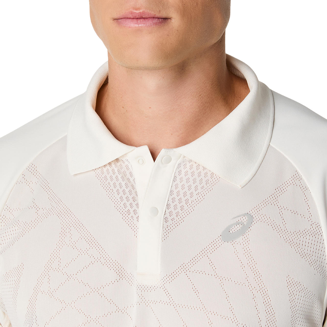Imagen 2 del producto Polera ASICS Match Actibreeze Polo-Shirt Manga Corta - Masculino - Blanco