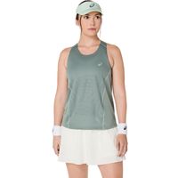 Polera ASICS Match Actibreeze Tank Sin Mangas - Femenino - Verde