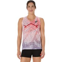 Polera ASICS Metaspeed Singlet Sin Mangas - Femenino - Rojo