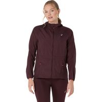 Chaqueta ASICS Road Packable Jacket - Femenino - Café