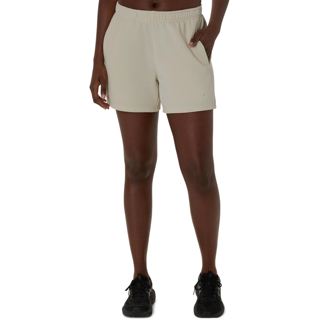 Short ASICS French Terry 5In Short - Femenino - Beige