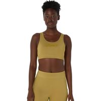 Peto ASICS Training Core Asics Logo Bra - Femenino - Amarillo