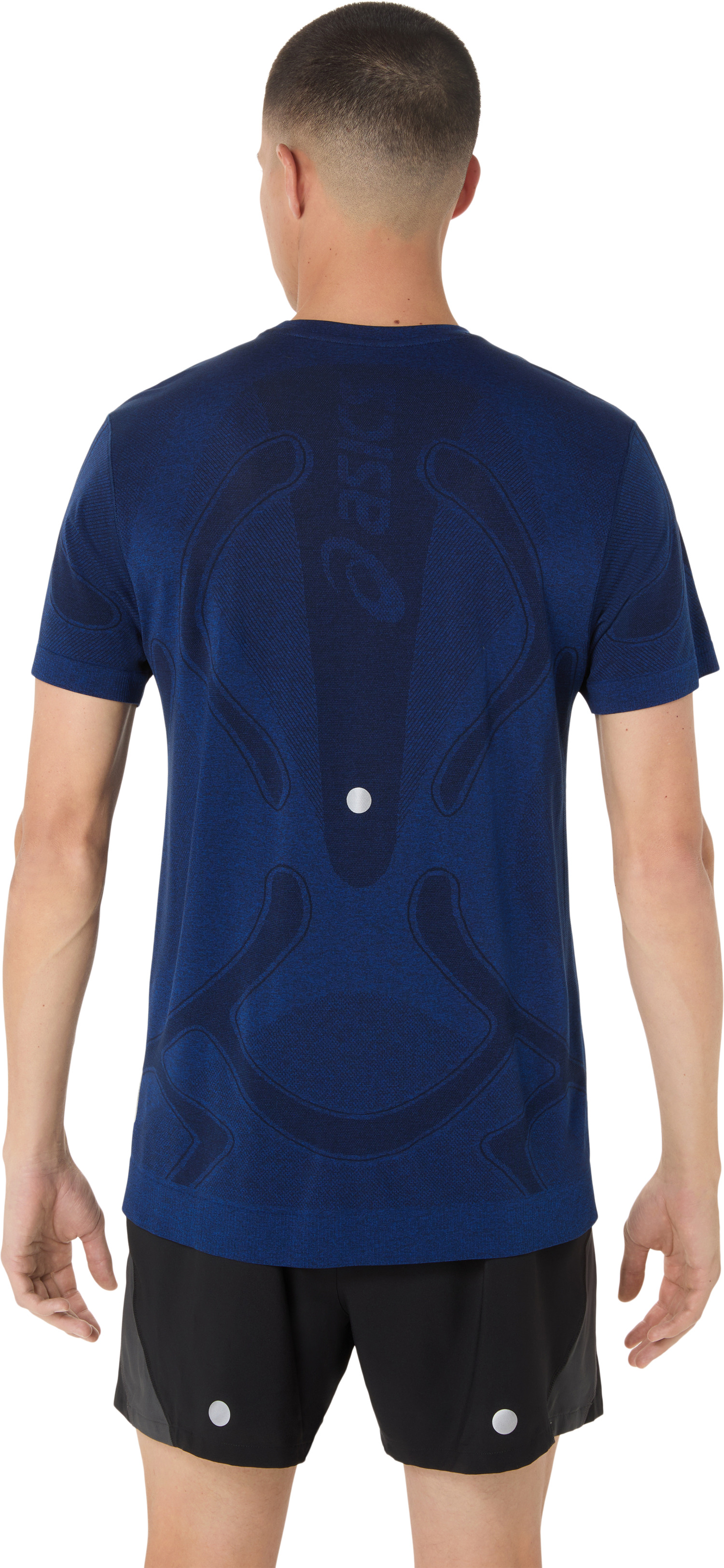 Imagen 2 del producto Polera ASICS Road Seamless SS Top Manga Corta - Masculino - Azul